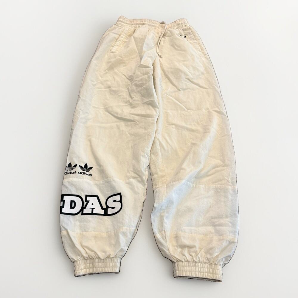 Adidas Originals Womens Off White Primegreen Track Pants Size XS